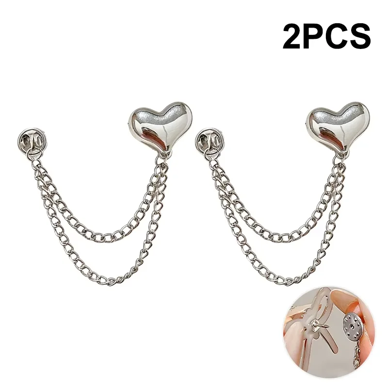 Broche magnético de cadena para cintura, con perlas, lazo y estrella, pin para dobladillo de camiseta, cierre para puños de pantalón, accesorios decorativos para ropa diaria de mujer