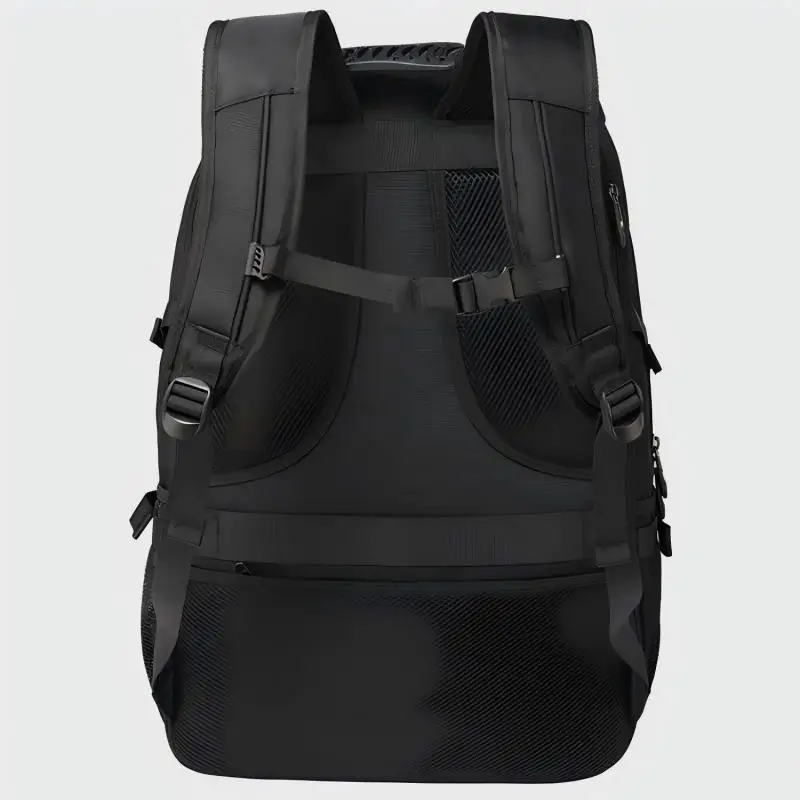Mochila de Viaje Grande para Hombre de 50L 80L, con Compartimento Separado para Zapatos, Mochila Impermeable para Negocios, Deportes al Aire Libre, Bolsa de Almacenamiento Negra