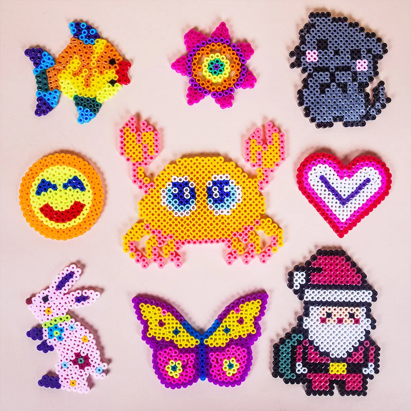 5MM 500 piezas Cuentas de fusión Hama de alta calidad para niños, para rompecabezas de píxeles 3D, DIY, juguete de regalo hecho a mano