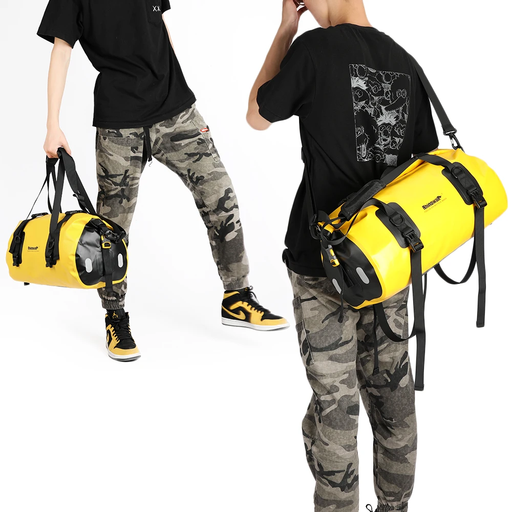 Rhinowalk-Bolsa para alforja de bicicleta de 20L, impermeable, para maletero de bicicleta de montaña, portaequipajes de viaje trasero, asiento de sillín portátil, accesorios para ciclismo