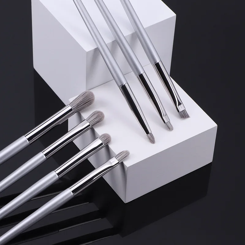 KLINA 12 Uds Kit de brochas de maquillaje profesional Natural pelo de cabra base en polvo contorno sombra de ojos herramientas de maquillaje de labios para mujeres