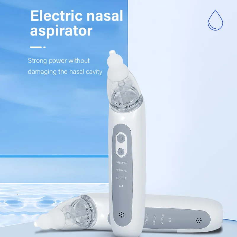 Venta al por mayor y Dropshipping, nuevo patrón, aspirador Nasal eléctrico para bebé, versión de carga, aspirador para chupar, prevenir la congestión Nasal