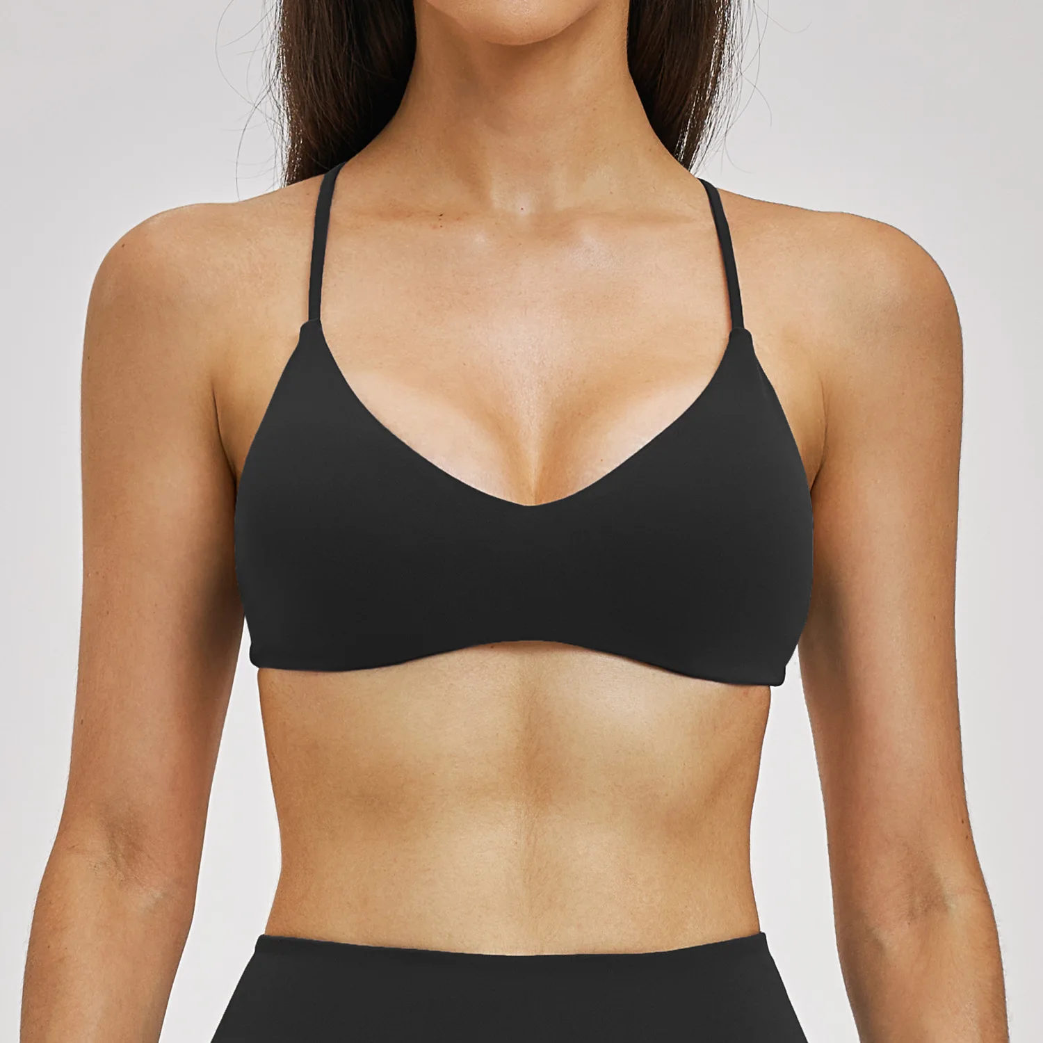 Top deportivo sexy para mujer, sujetador deportivo transpirable para correr y yoga, ropa interior deportiva, sujetadores de fitness para mujer, top de ciclismo sin espalda para mujer