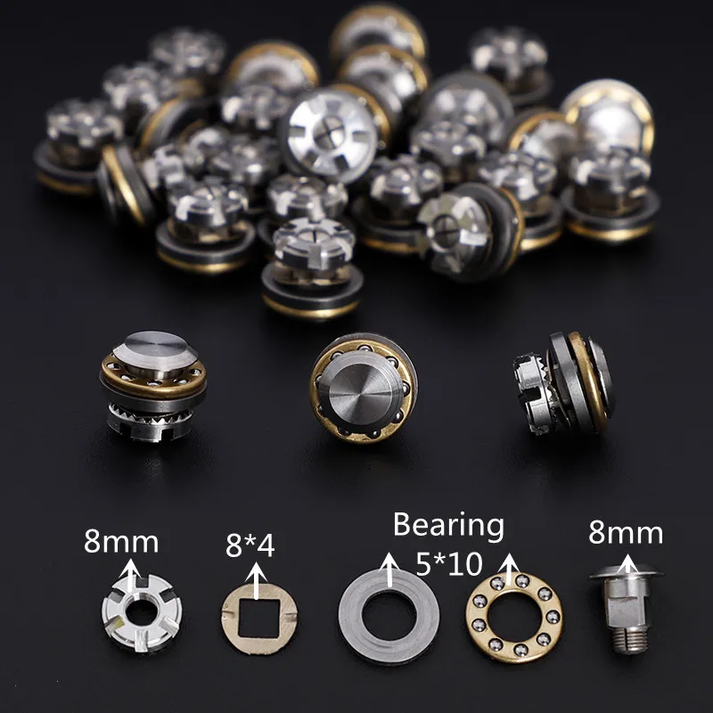 HONGYUAN 40 Uds 8 estilos tornillos de rodamiento para tijeras de pelo uso de salón de peluquería accesorios piezas de repuesto tornillos de uso de peluquero