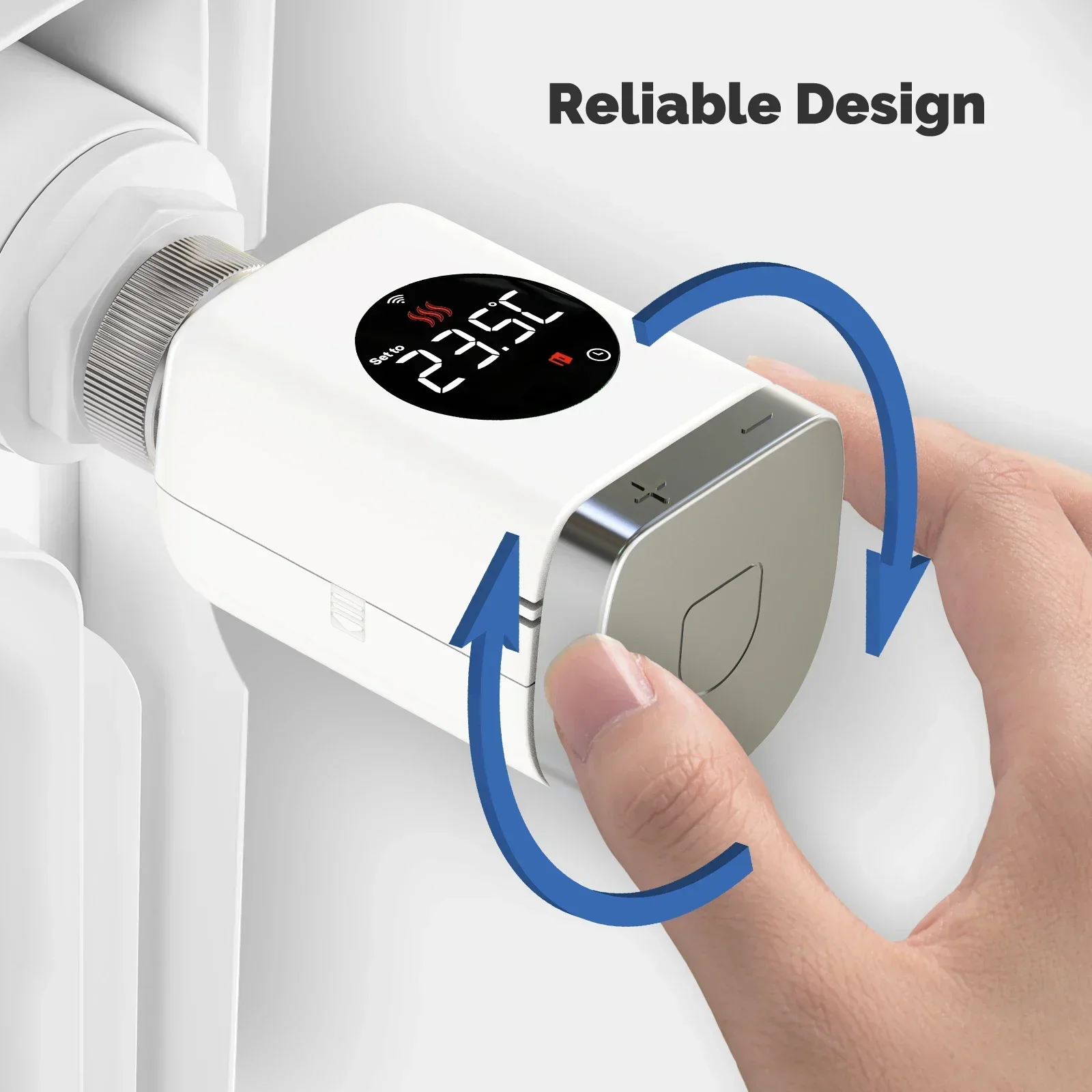 MOES-válvula termostática inteligente para radiador, Wifi/Zigbee, aplicación remota programable TRV, controlador de temperatura, compatible con Alexa y Google Home