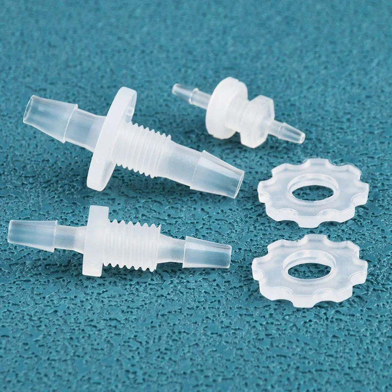 Conectores directos Pagoda para tanque de Acuario, adaptador de bomba de aire, sistema de riego de jardín, juntas de manguera, tamaño Mini 1.6-M6-100 PP, 5 ~ 1,6 piezas