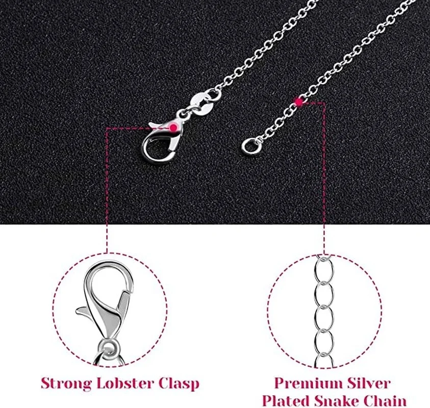 30 Uds. Collar de cadenas redondas circulares de 1MM de Plata de Ley 925 para mujer, joyería de diseño de lujo para fiesta a la moda, colgante de boda