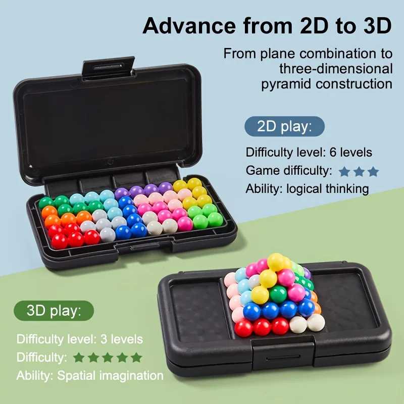 Juego de mesa de rompecabezas 3D: 200 desafíos para niños, regalos de rompecabezas para niños y niñas, juguetes educativos de aprendizaje STEM