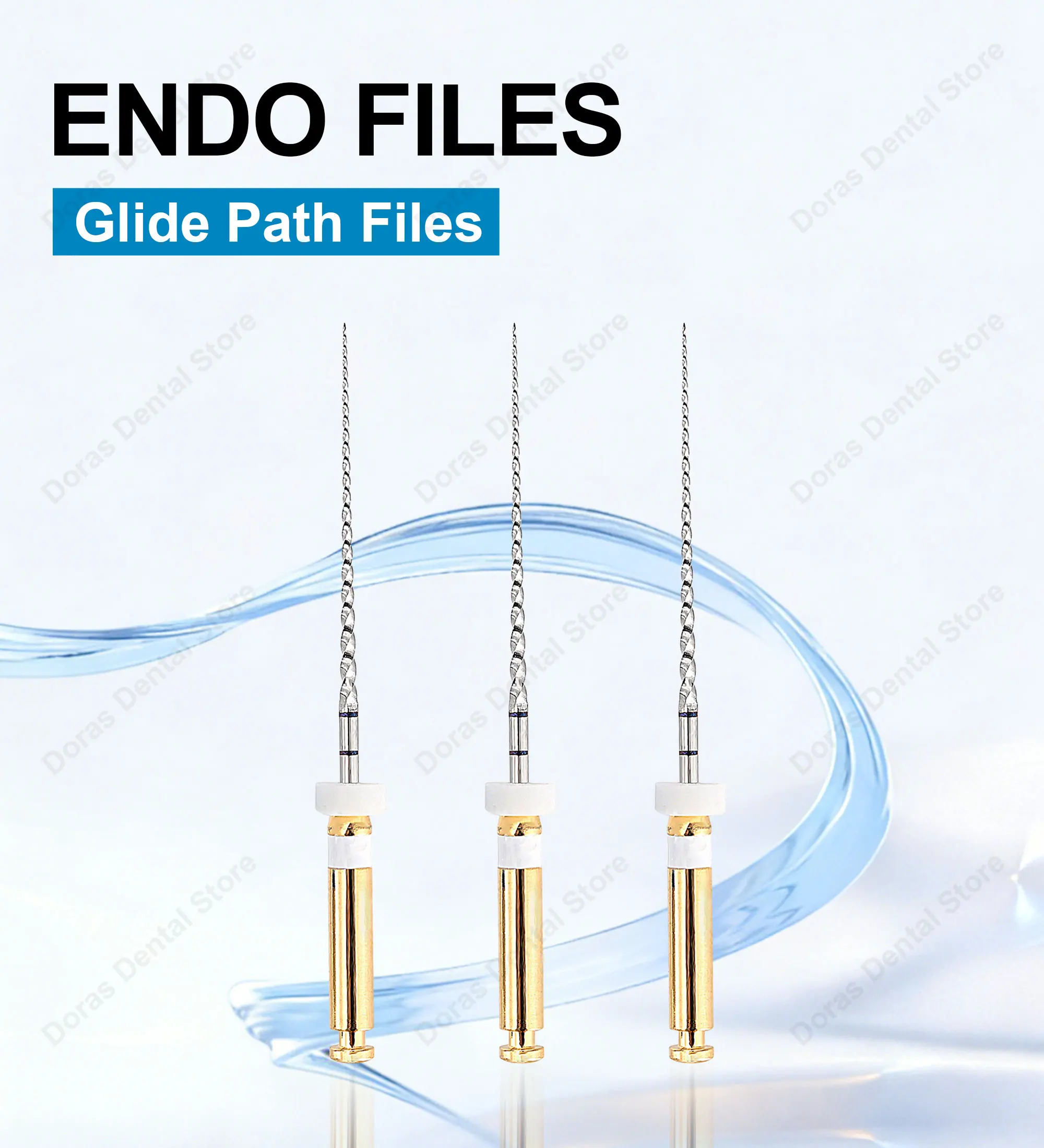 Limas de deslizamiento dental Glin, limas de endodoncia, deslizador 21/25 mm, limas rotatorias de endodoncia, materiales dentales, odontología