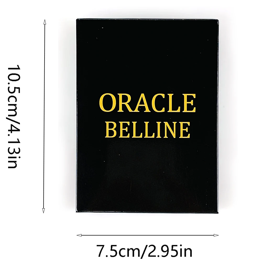 Cartas Oracle Belline Versión Francesa, Cartas de Adivinación, Juego de Mesa de Lectura Psíquica Misteriosa con Instrucciones en Papel