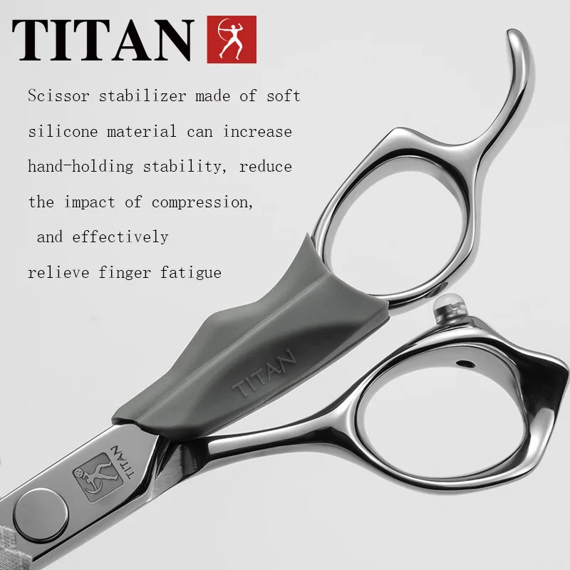 Tijeras de pelo profesionales Titan, tijeras de peluquería para corte de adelgazamiento, tijeras de peluquería 5,0/5,5/6,0/6,5 pulgadas 440C