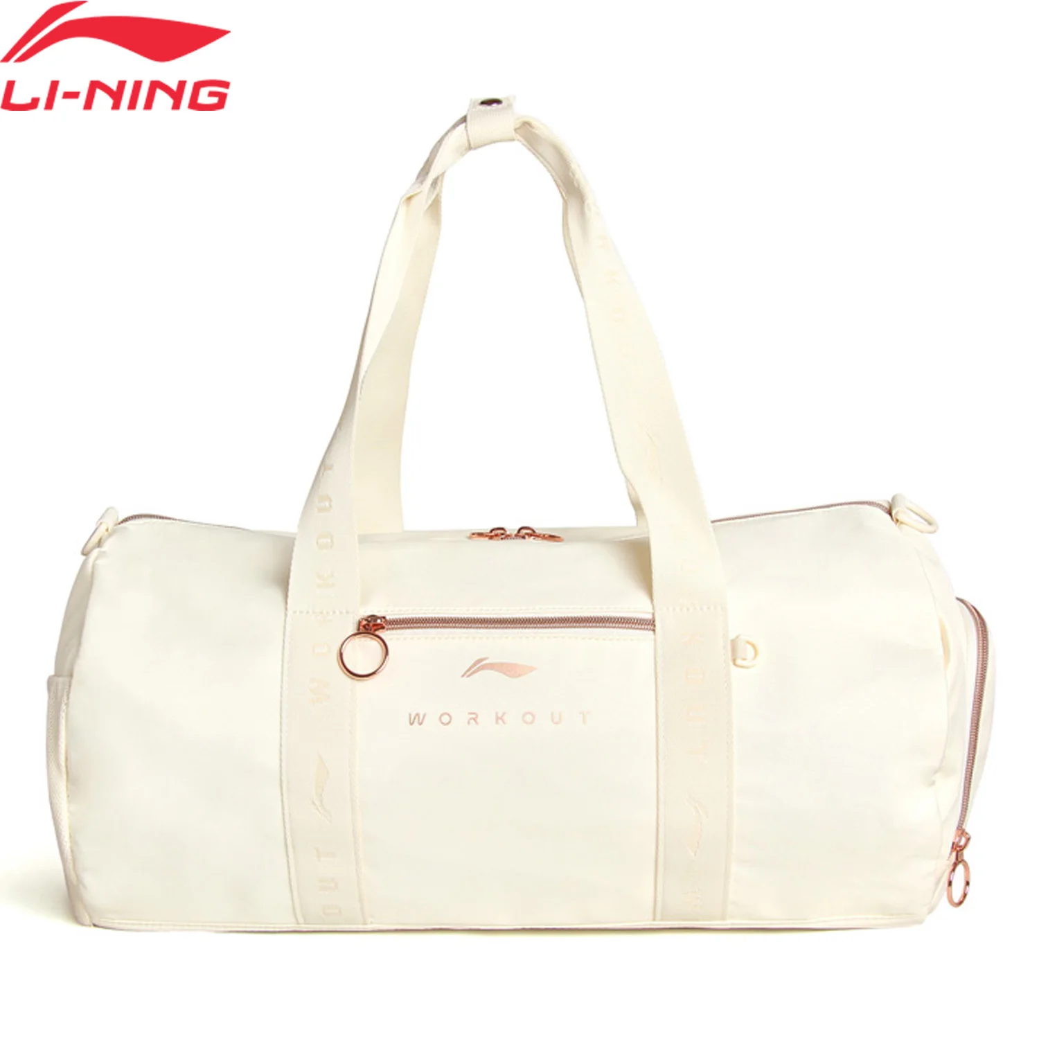 Li-ning-Bolso tipo cubo de entrenamiento Unisex, 445x240x240mm, 100% poliéster, forro de Fitness de gran capacidad, bolsas deportivas para hombres y mujeres ABLV001