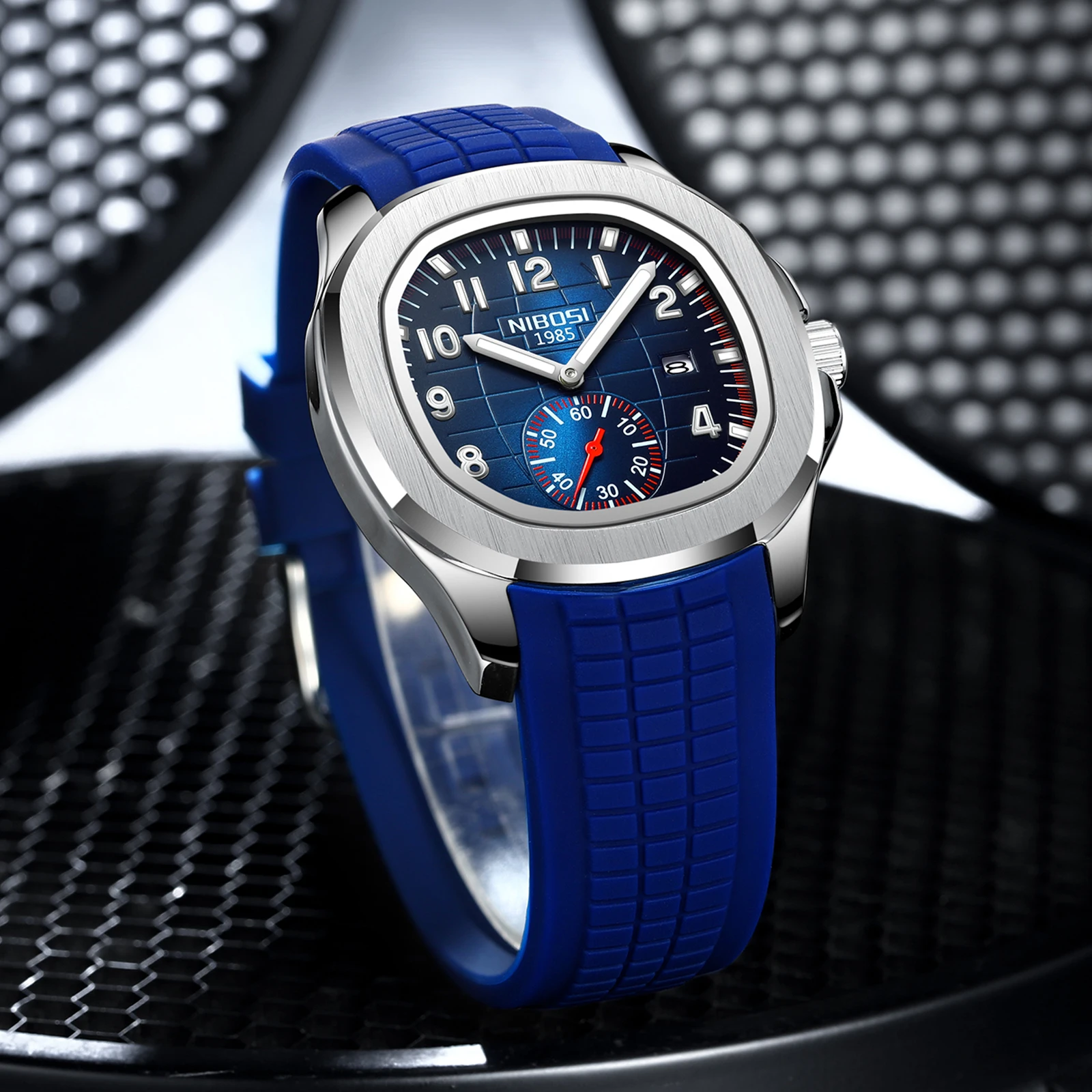 Relojes deportivos NIBOSI para Hombre, relojes de marca superior de lujo con fecha automática, relojes de cuarzo AQUANAUT luminosos resistentes al agua para Hombre, Reloj para Hombre