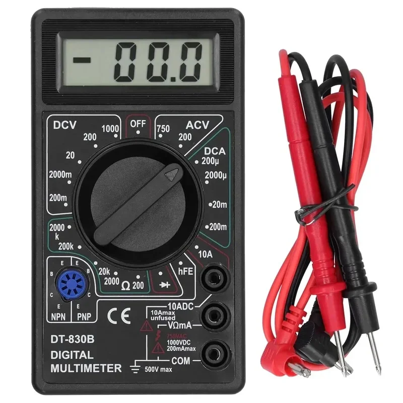 Multímetro Digital Mini DT830B, Voltímetro y Amperímetro de Mano, Herramienta de Reparación de Circuitos Eléctricos y Automotrices