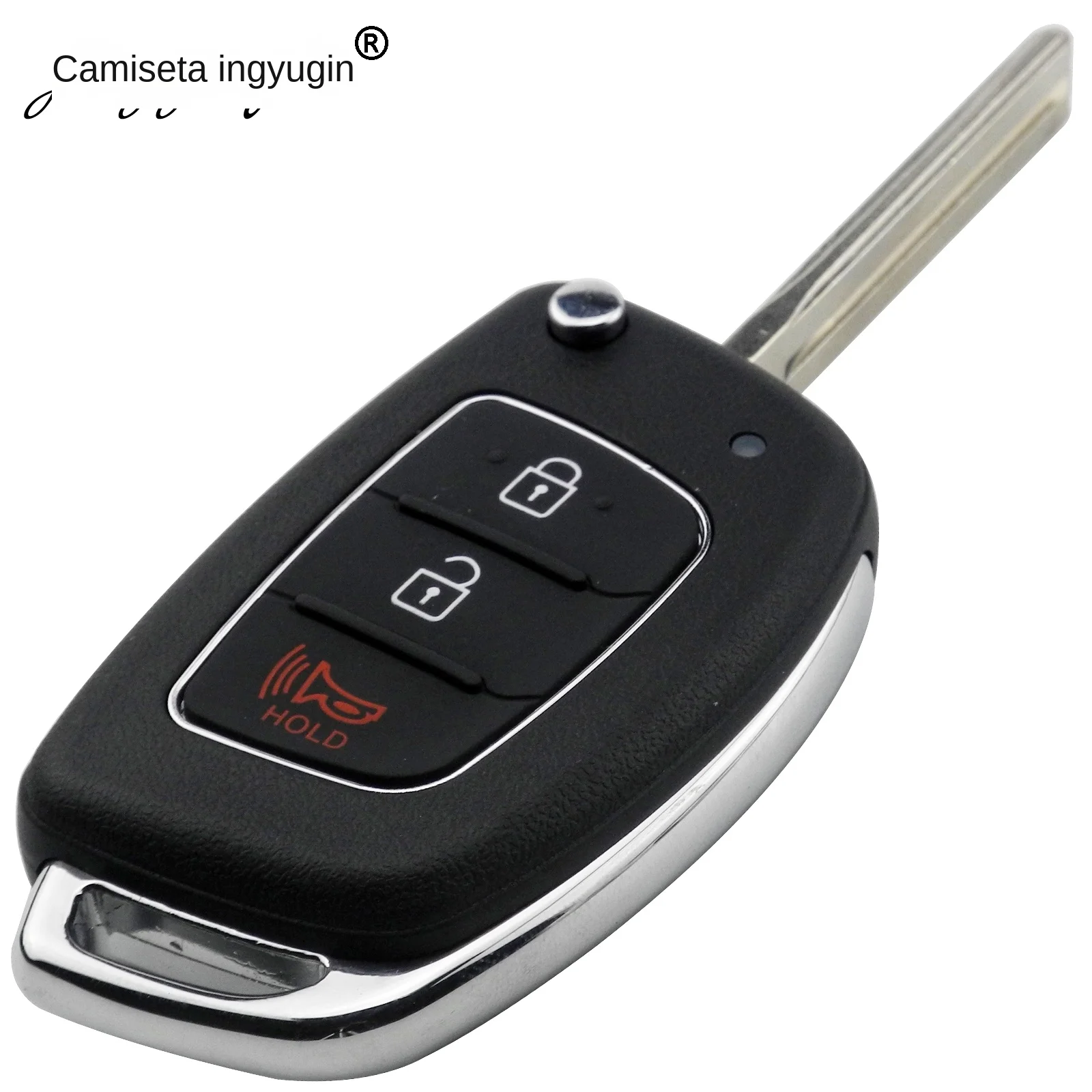 jingyuqin 10 Uds funda para llave de coche remota de 3 botones para Hyundai HB20 IX35 I45 SANTA FE Accent I40 I20 HY15/HY20/TOY40 carcasa Fob de hoja