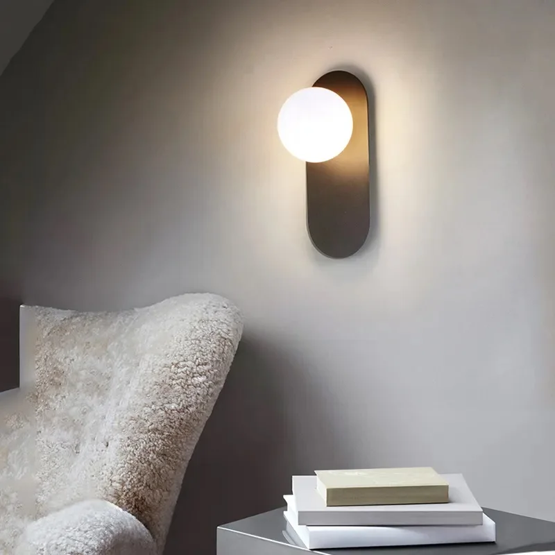 Lámparas LED de pared para interiores con bombilla G9 para dormitorio, sala de estar, luces de pared nórdicas, candelabro de pared para pasillo