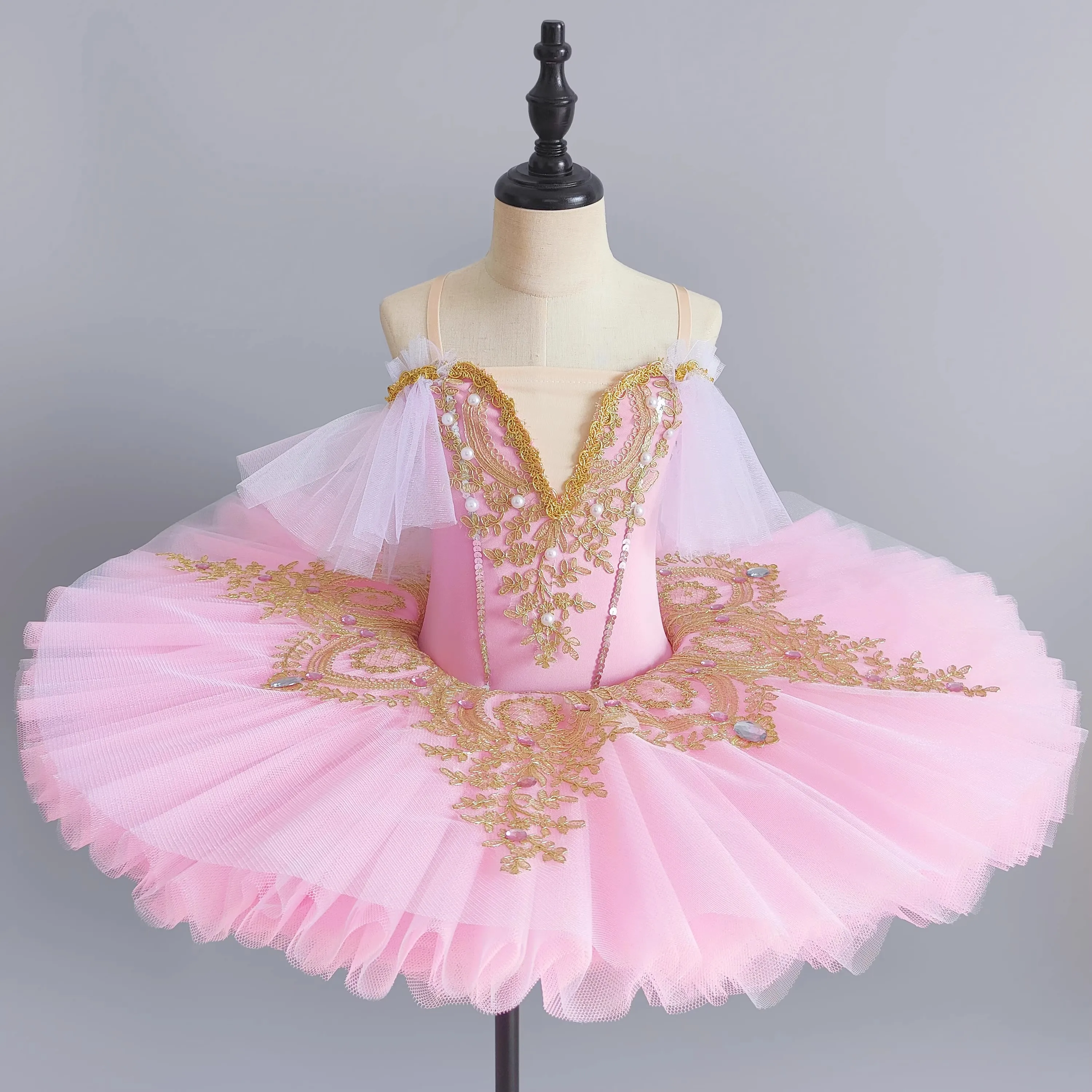 Tutú de Ballet profesional para niñas, plato azul y rosa, tutú de panqueque, vestido de fiesta de bailarina, traje de baile de Ballet para mujeres y niños
