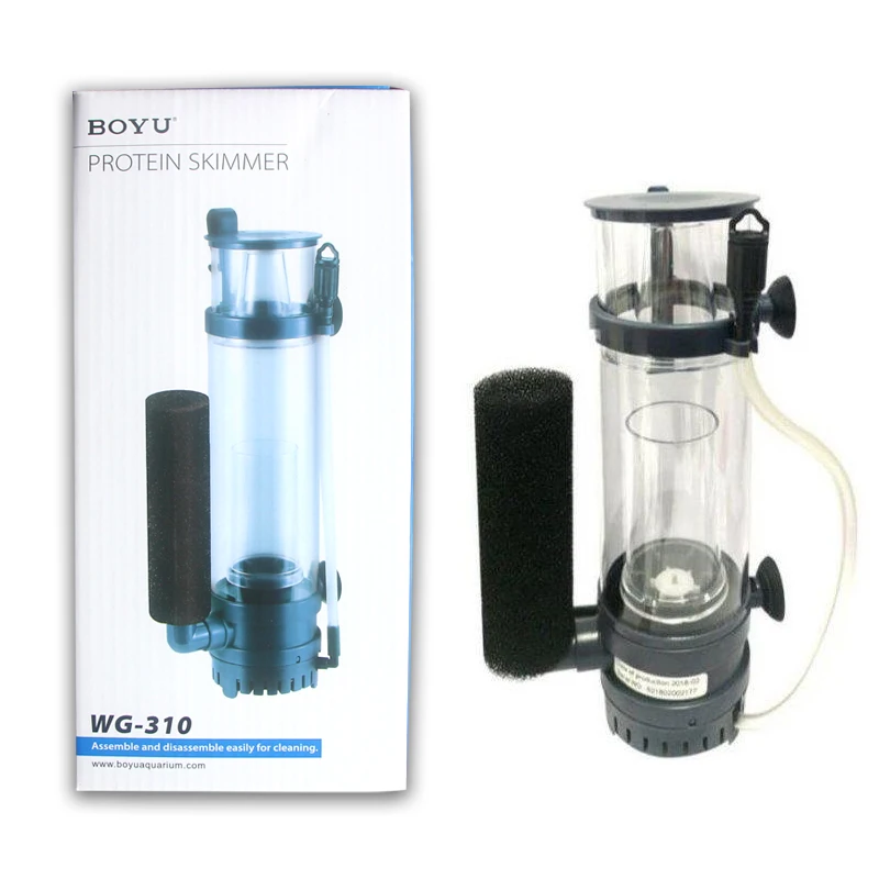 Bomba de sumidero para espumadera de proteínas internas para acuario Nano, 110V, 220VBOYU, WG-308, WG-310, para agua salada, rueda de aguja de arrecife marino, bomba Venturi