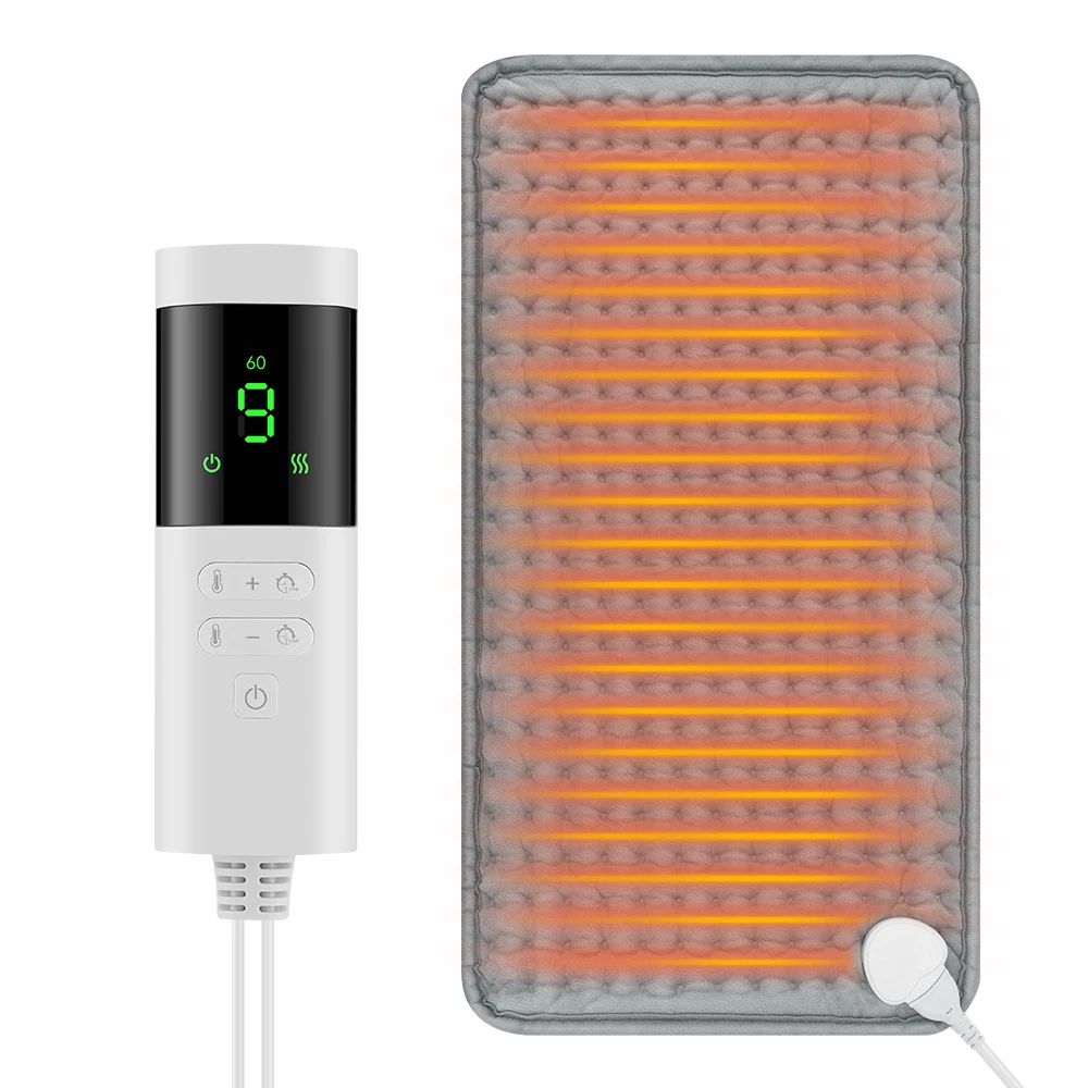 9 niveles 4 modos temporizador 30X60cm almohadilla calefactora eléctrica manta almohadilla calentada caliente para Abdomen hombro rodilla piernas invierno cálido lavable