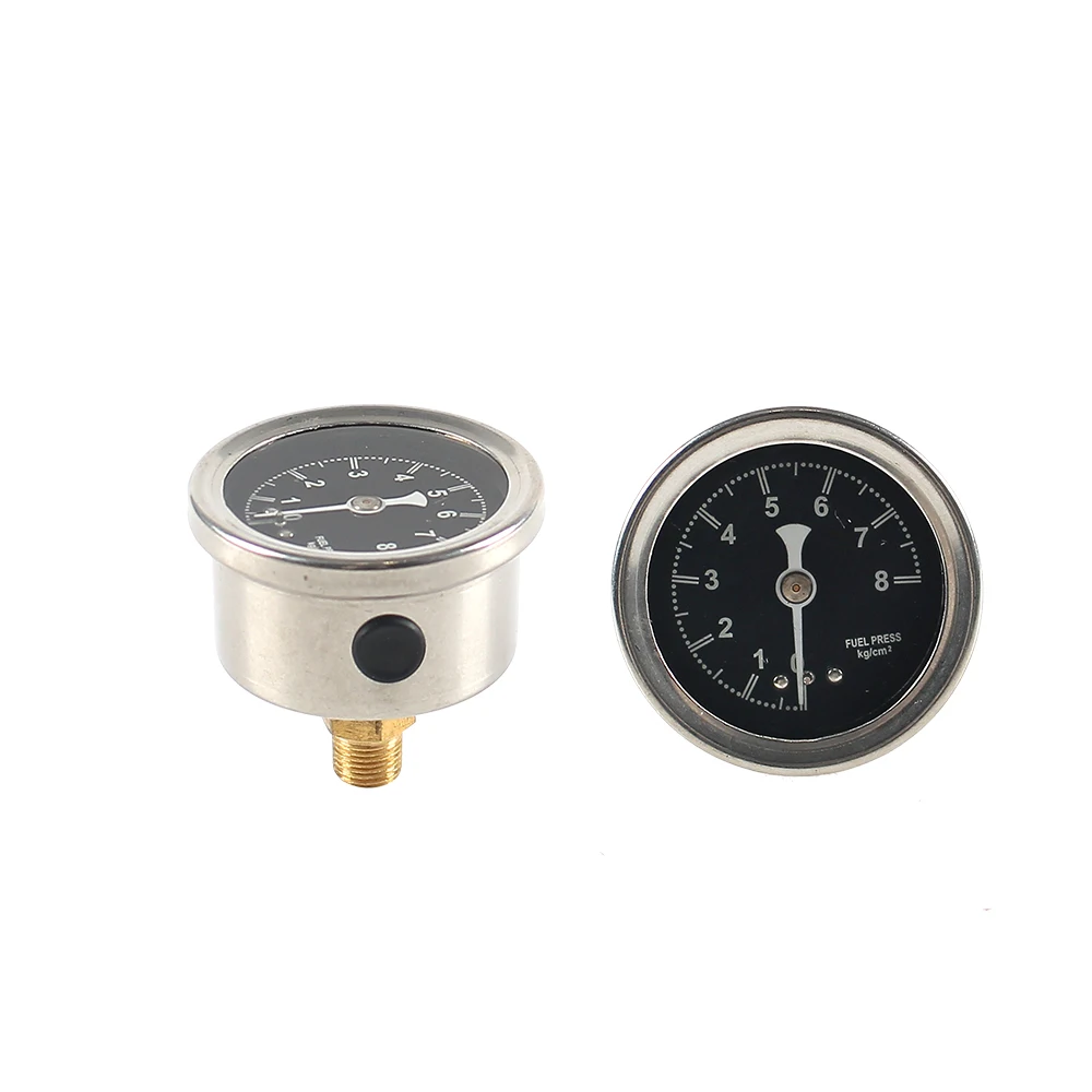 Regulador de presión de combustible ajustable con kit de manómetro Válvula reguladora de compresor de combustible de reacondicionamiento de vehículos de aluminio