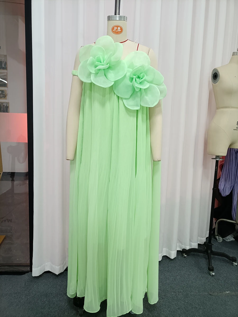 Vestidos Florales Holgados con Recortes TWOTWINSTYLE para Mujer, Sin Tirantes, Sin Mangas, Cintura Alta, Vestido Casual Sólido, Ropa de Moda Femenina