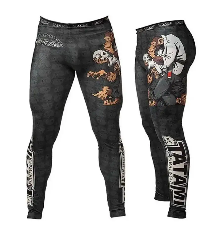 MMA Monkey Fitness pantalones deportivos transpirables Muay Thai pantalones cortos de boxeo ropa Mma pantalones cortos de lucha Kickboxing barato Sanda corto MMA