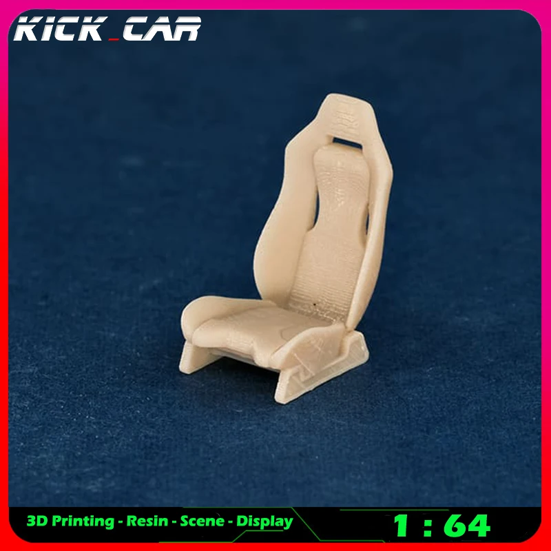 Kickcar 1/64 asientos de carreras modelo coche Diorama resina sin color herramientas de reparación de escena de garaje decoración escena de simulación juguete