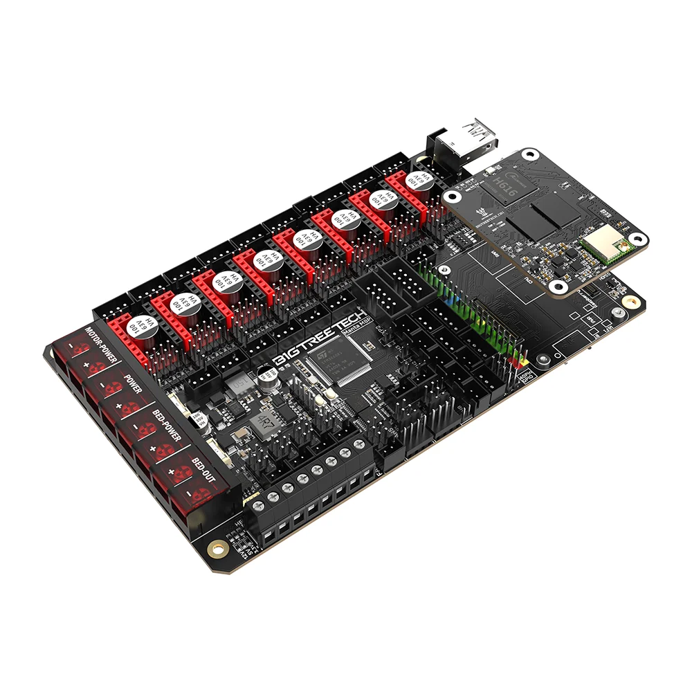 Placa base BIGTREETECH Manta M4P M5P M8P de 32 bits para TMC2209 CB1 Raspberry Pi CM4 Klipper Ender 3 Voron impresora 3D pantalla HDMI5
