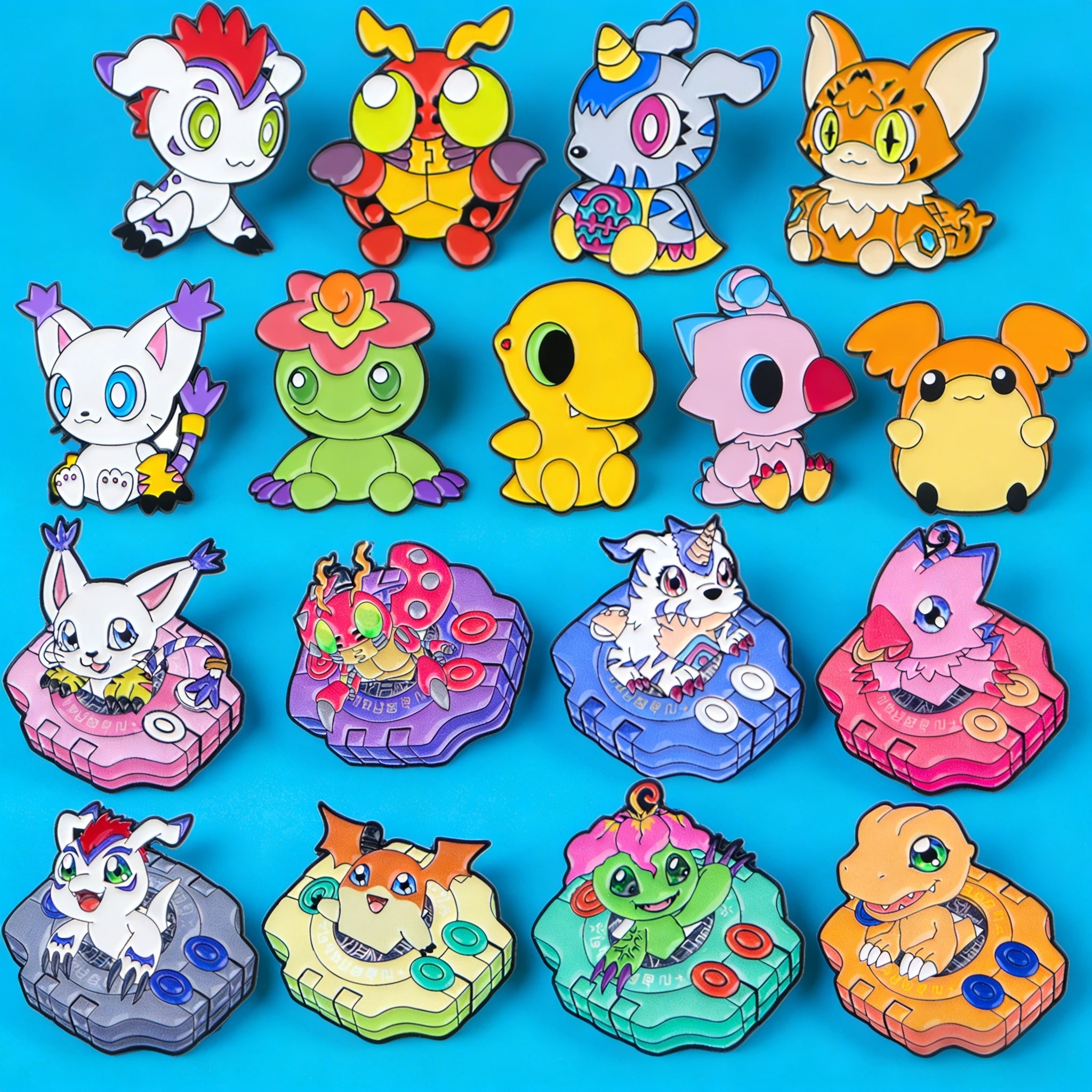 Set de 17 pines de esmalte de anime variados, insignias bonitas de dibujos animados de juegos de aventura para solapa, bolsos, ropa, mochilas, joyería, regalos para amigos