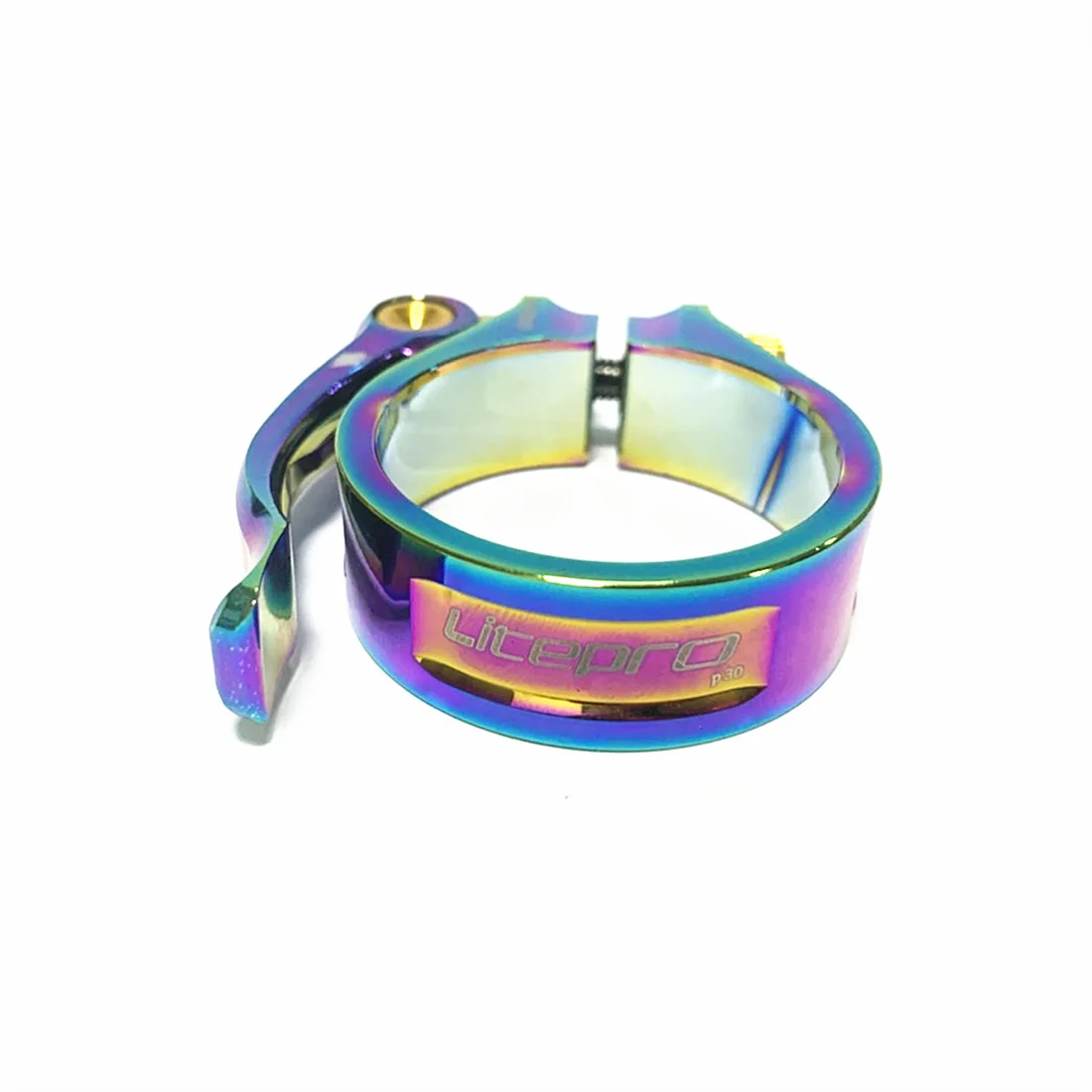 JKLapin-Tubo de cabeza de eje de titanio para bicicleta, abrazadera de Tubo Estándar de liberación rápida de 40MM, Clip de tubo de cabeza de pájaro, hebilla de tubo estándar P30