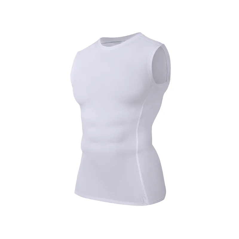 Chaleco de entrenamiento para hombre, ajustado, sin mangas, secado rápido, transpirable, absorbe la humedad, correr, entrenamiento de gimnasia, camiseta sin mangas para Fitness