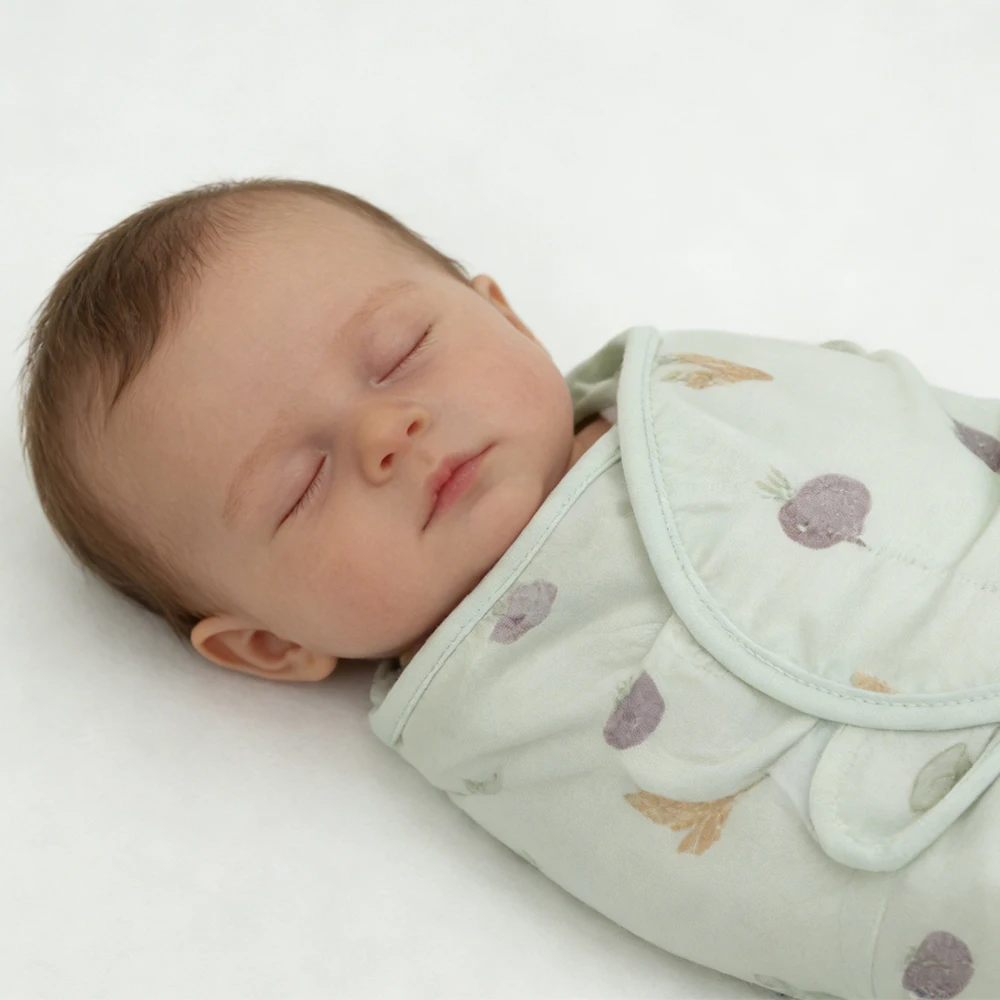 Saco de Dormir para Bebé Recién Nacido de 0 a 6 Meses, Fino y Suave para Verano, 100% Algodón, Envoltura Cómoda para Recién Nacido, Anti-Sobresalto