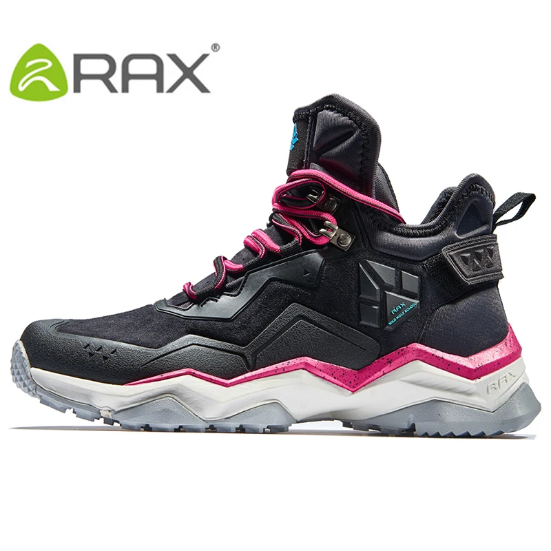 RAX-zapatos de senderismo impermeables para hombre y mujer, zapatillas de deporte de cuero para exteriores, botas de Trekking, senderismo, Camping, escalada, caza