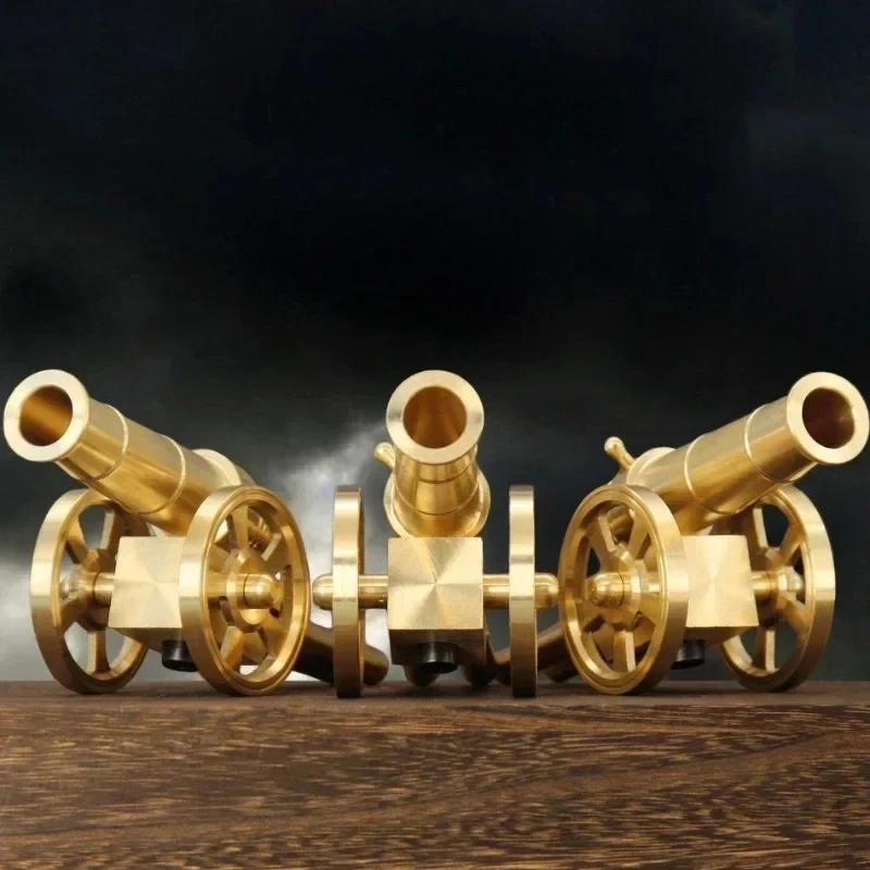 Mini cañón de Metal, cañón militar, modelo pequeño de adorno, Arsenal de la guerra Civil, Culverin de cobre para obra de arte de brazos en miniatura de Napoleón