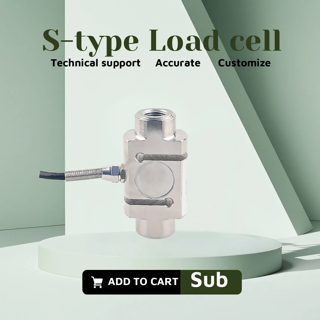 BENGBUZZYQ Célula de carga tipo S de columna, sensor de compresión de tensión de 50 kg ~ 100 t, acero inoxidable, IP66, sensor de peso industrial