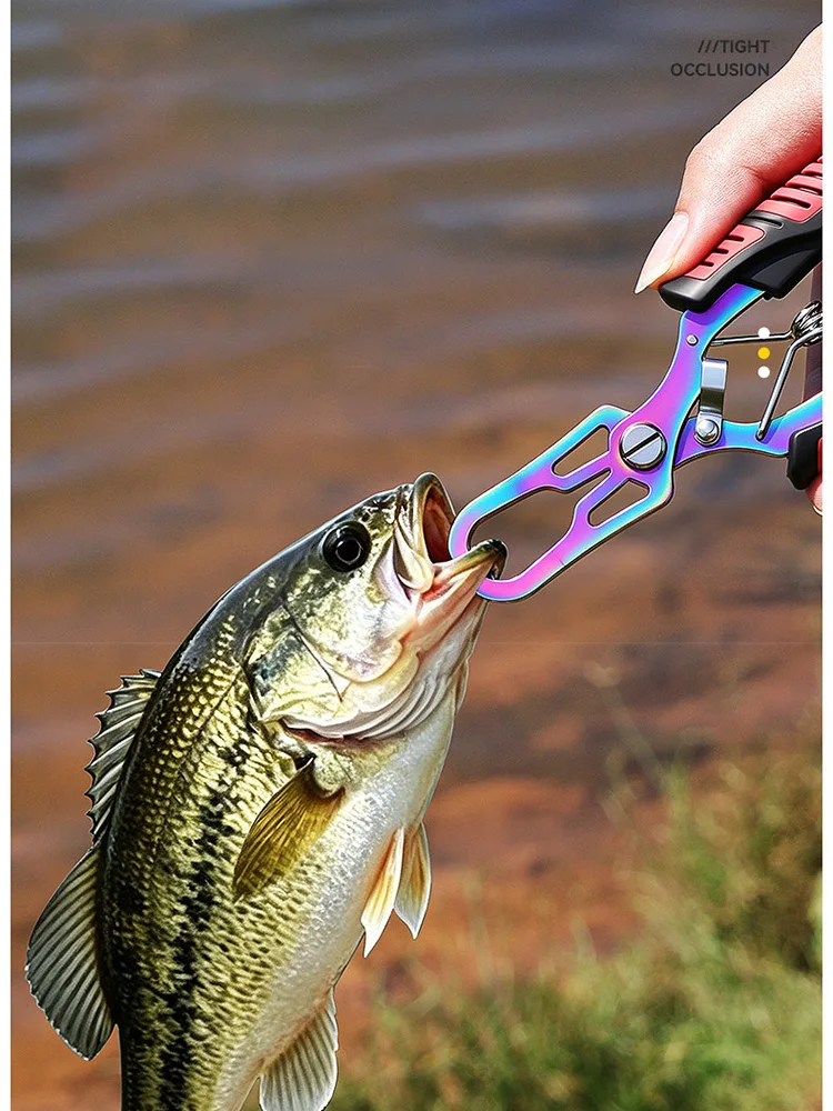 Pinza para Pescado de Acero Inoxidable Antideslizante, Controlador de Peces Multifuncional, Herramienta Cortadora de Línea Antioxidante
