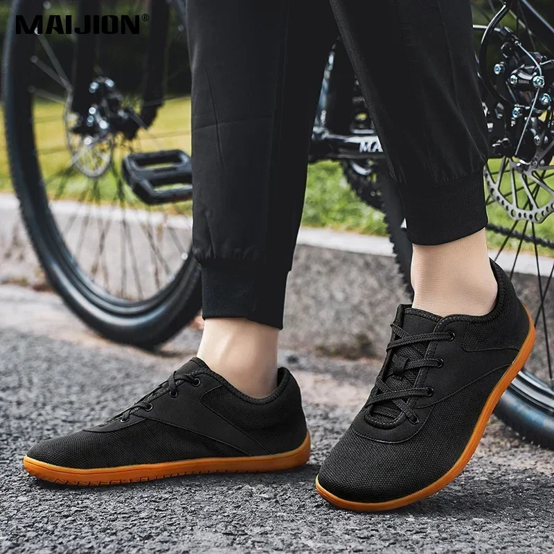 Zapatos deportivos informales para hombre, zapatos descalzos minimalistas para entrenamiento cruzado, zapatos para caminar con punta ancha, zapatillas para correr con suela de caída cero