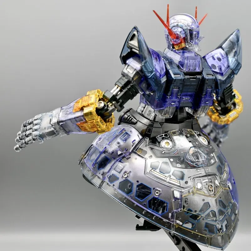 RG 1/144 Zeong Versión Color Transparente Versión con Recubrimiento Especial Kit de Modelo con Calcomanías Base Figura de Acción Coleccionable Regalo