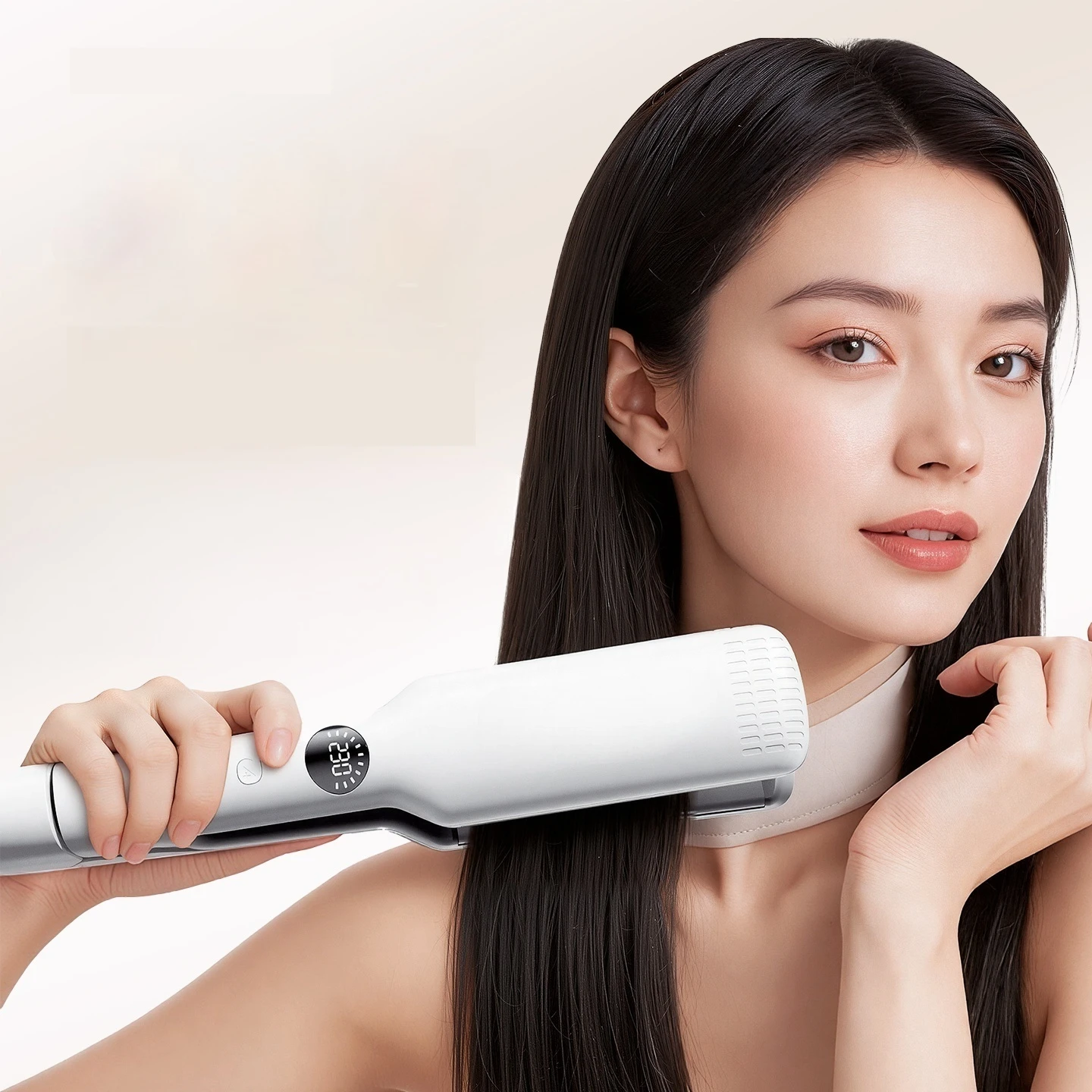 Plancha de Pelo Profesional con Placas Anchas y Grandes, Calentamiento Rápido en 30s, 11 Ajustes de Temperatura, Revestimiento de Aceite para el Cabello