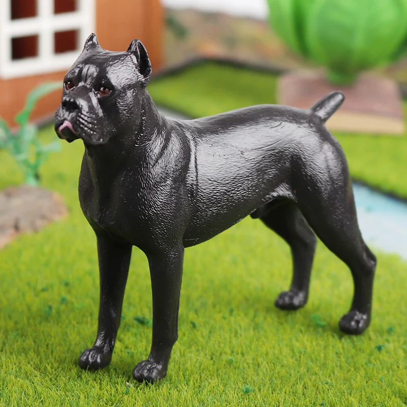 Oenux perro animales modelo Husky pastor alemán Rottweiler San Bernard figura de acción cachorro figuras PVC colección juguete chico regalo
