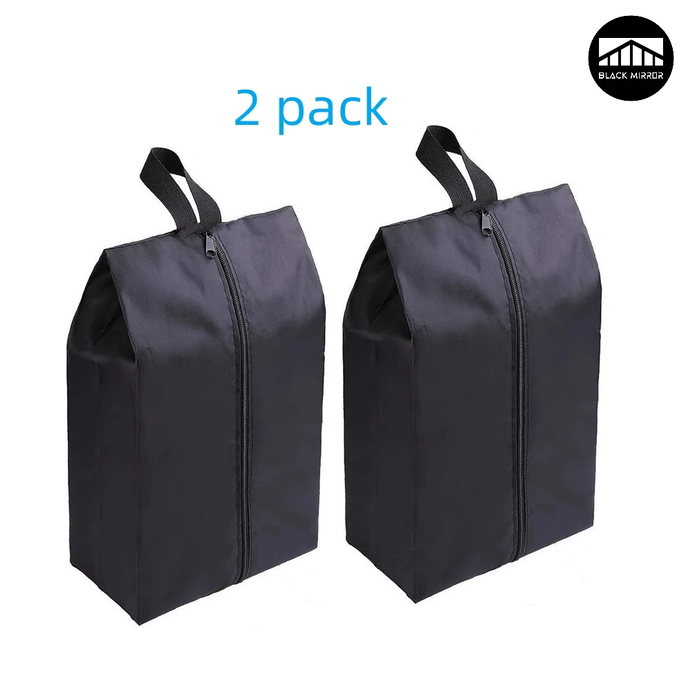 Paquete de 2 o 4 bolsas de almacenamiento de zapatos impermeables de nailon portátiles con cierre de cremallera para hombres y mujeres, organizador de artículos de viaje o familiar