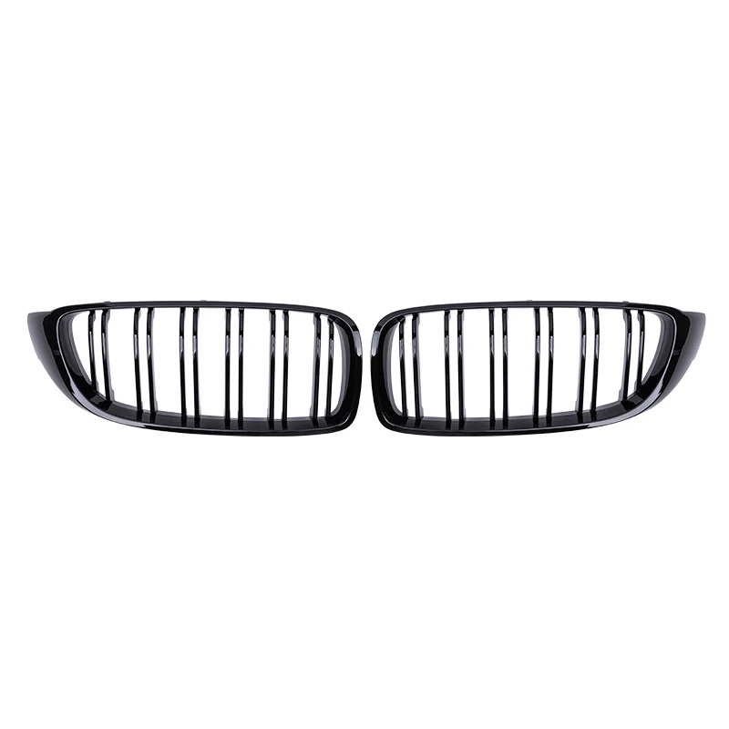 Rejilla delantera de parachoques para coche, accesorio de color negro brillante de doble listón para BMW serie 4, F32, F33, F36, M3, F80, M4, F82, 12-18