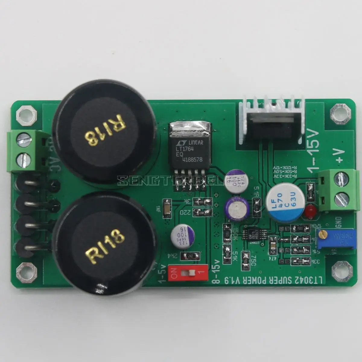 Placa de fuente de alimentación lineal de ruido Ultra bajo, interfaz Digital, HIFI, LT3042, Raspberry Pi, Amanero, XMOS