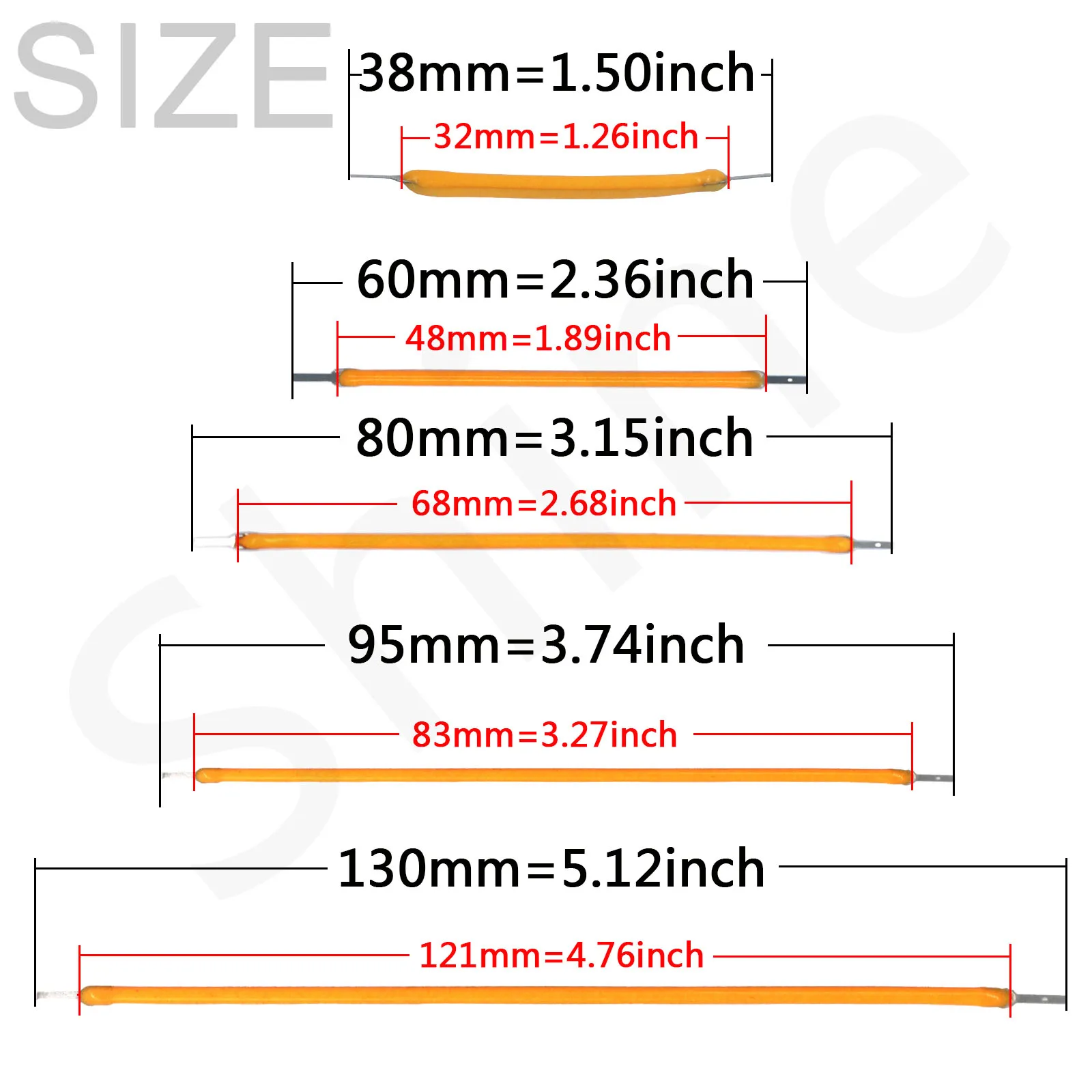 10 Uds filamento LED Flexible 3V COB 38mm 60mm 95mm 80mm 130mm 145mm 185mm 260mm 300mm piezas de lámpara de bombilla Edison decoración de diodo LED