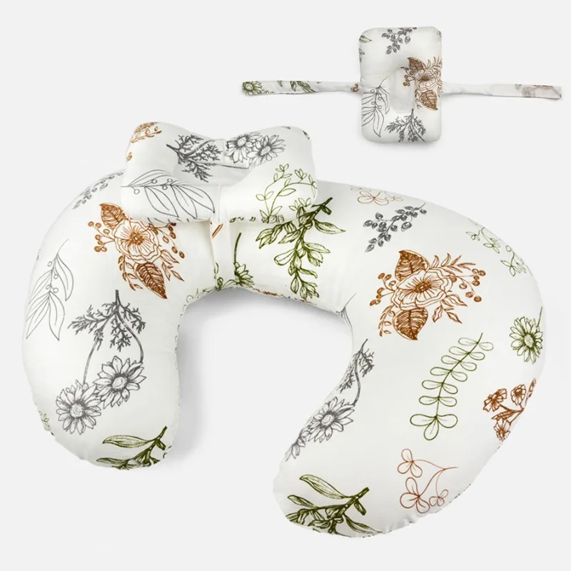 Almohada de Lactancia en Forma de U - Multifuncional con Funda Extraíble y Lavable a Máquina - Soporte para Cintura y Cuello para Lactancia