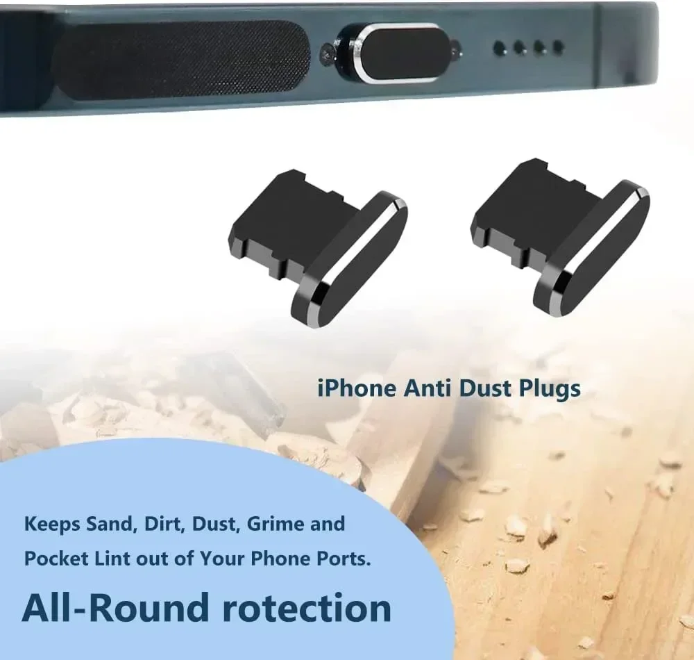 Puerto de carga para teléfono móvil, tapón antipolvo con cepillo de limpieza para IPhone 15, 14, 13, 16Pro Max Plus, Samsung, Xiaomi, IOS, juego de limpieza tipo C