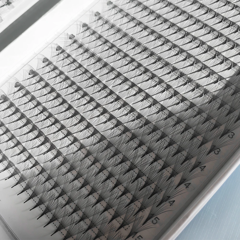2D-16D 1600/880 ventiladores PBT híbridos prefabricados ventiladores de pestañas vástago puntiagudo afilado ventiladores sueltos raíz delgada XL bandeja extensión de pestañas