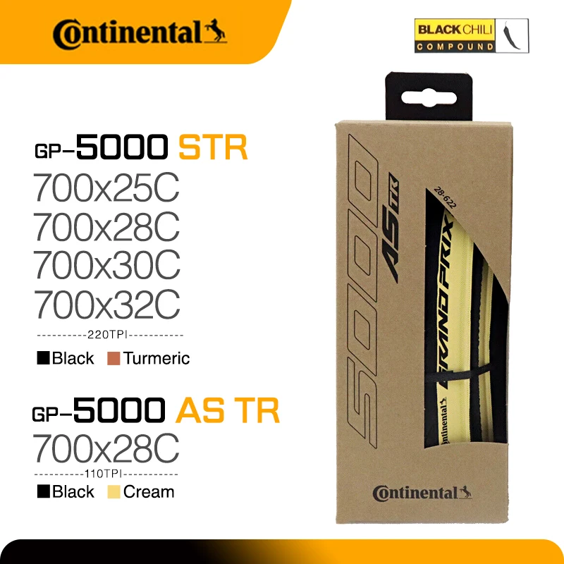 Neumático Continental Grand Prix 5000/GP5000 TR 700x28C/25/32C para Bicicleta de Carretera Plegable, Tubeless, 700 Grand Prix 5000TL