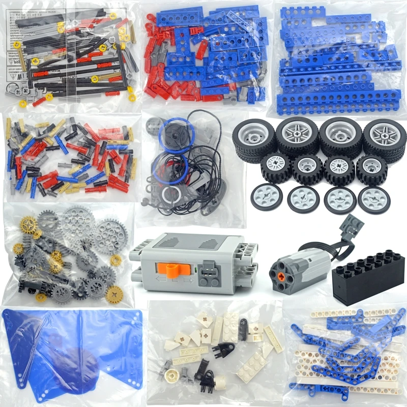 Piezas técnicas STEM, programación multitecnología, bloques de construcción educativos para estudiantes, juego de funciones eléctricas para niños, juguete