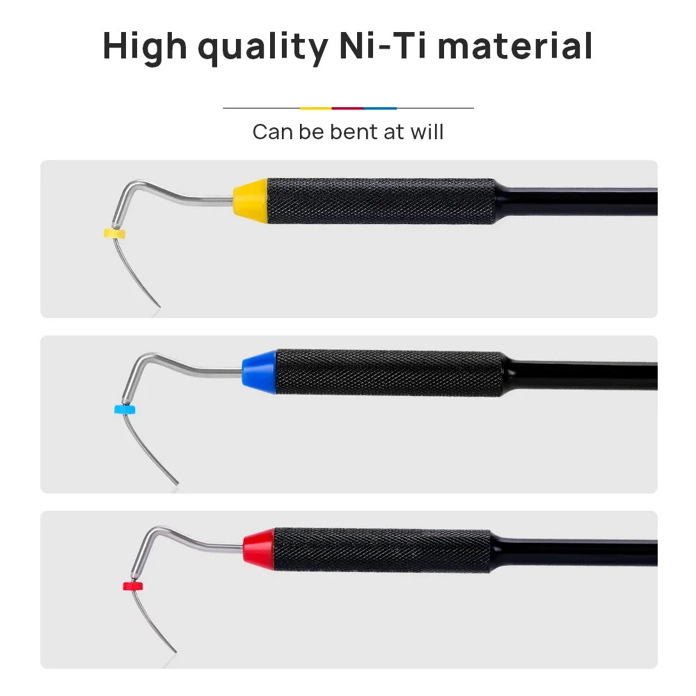 JUMTOP Dental Endo Buchanan tapón de mano relleno de conducto radicular NITI punta de acero inoxidable relleno instrumentos de odontología endodoncia